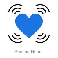 Beating Heart and love icon concept vector