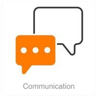 comunicación y contacto icono concepto vector