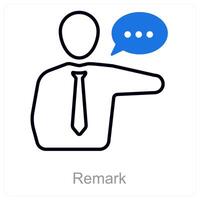 Remark and approval icon concept vector