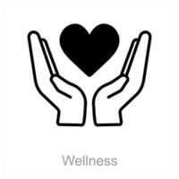 Wellness and fitness icon concept vector