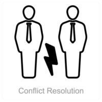 Conflict Resolution and agreement icon concept vector