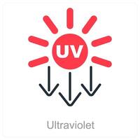 Ultraviolet and relaxation icon concept vector