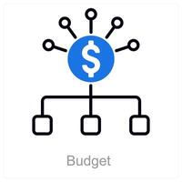 Budget and money icon concept vector