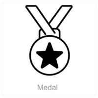 Medal and award icon concept vector
