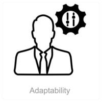 Adaptability and adjust icon concept vector