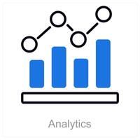 Analytics and chart icon concept vector