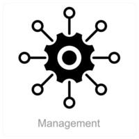 Management and organize icon concept vector