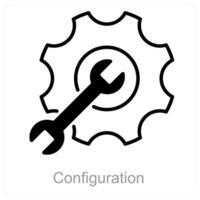 Configuration and settings icon concept vector