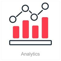 Analytics and chart icon concept vector