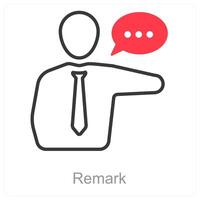 Remark and approval icon concept vector
