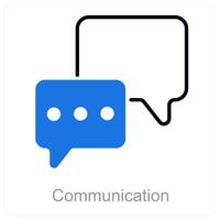 Communication and contact icon concept vector