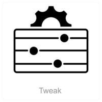 Tweak and adjust icon concept vector