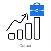 Career and success icon concept vector