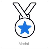 Medal and award icon concept vector