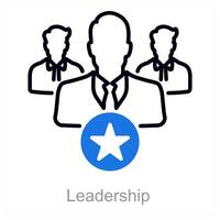 Leadership and authority icon concept vector