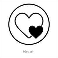 Heart and love icon concept vector