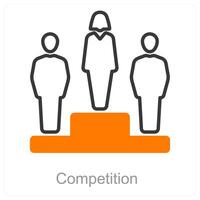 Competition and award icon concept vector