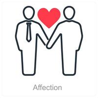 Affection and love icon concept vector