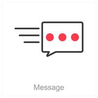 Message and text icon concept vector