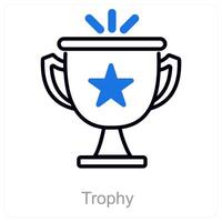 Trophy and award icon concept vector