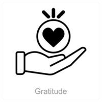 Gratitude and apprecition icon concept vector