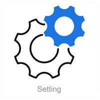 Setting and configuration icon concept vector