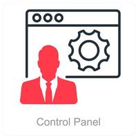 Control Panel and settings icon concept vector