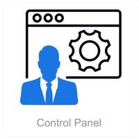 Control Panel and settings icon concept vector