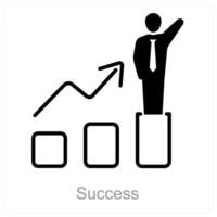 Success and achievement icon concept vector