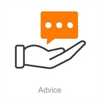 Advice and mentor icon concept vector