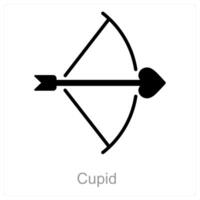 Cupid and love icon concept vector