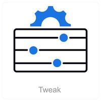 Tweak and adjust icon concept vector