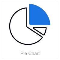 Pie Chart and data icon concept vector