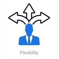 Flexibility and agility icon concept vector