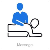 Massage and therapy icon concepT vector