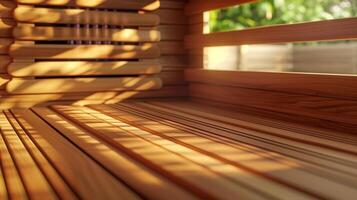 el amable tararear de el infrarrojo sauna Proporcionar un calmante ambiente mientras el calor ayuda a facilitar el tensión y dolor asociado con migrañas foto