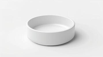 Blank mockup of a silicone pet bowl with a nonslip base for messy eaters. photo