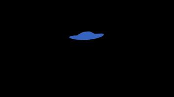 desenho animado estrangeiro vôo UFO nave espacial animação com alfa canal video