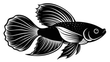 Bette Fish Illustration for Your Design Needs vector