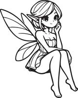 Sprite Fairy Illustration. vector