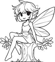 Sprite Fairy Illustration. vector