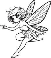 Sprite Fairy Illustration. vector