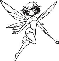 Sprite Fairy Illustration. vector