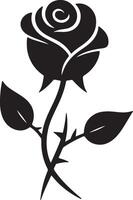 Rosa silueta imagen flores colección diseño vector