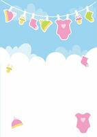 Abstract background for birthday celebrate, baby boss, anniversary, and other greeting with cute color vector