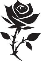 Rosa silueta imagen flores colección diseño vector