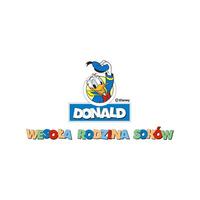 Disney character donald duck logo cartoon animation vector