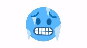 kalt Gesicht Emoji video
