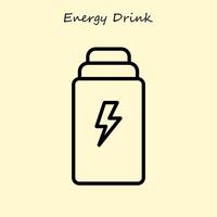 Energy Drink Simple Icon vector