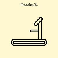 Treadmill Simple Icon vector